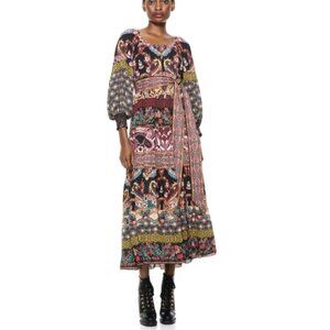 Alice + Olivia Clementina Boho Print Maxi Dress 8
